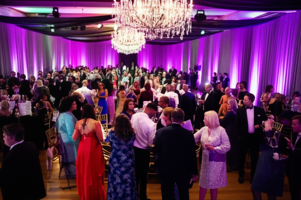 Charity gala formal event