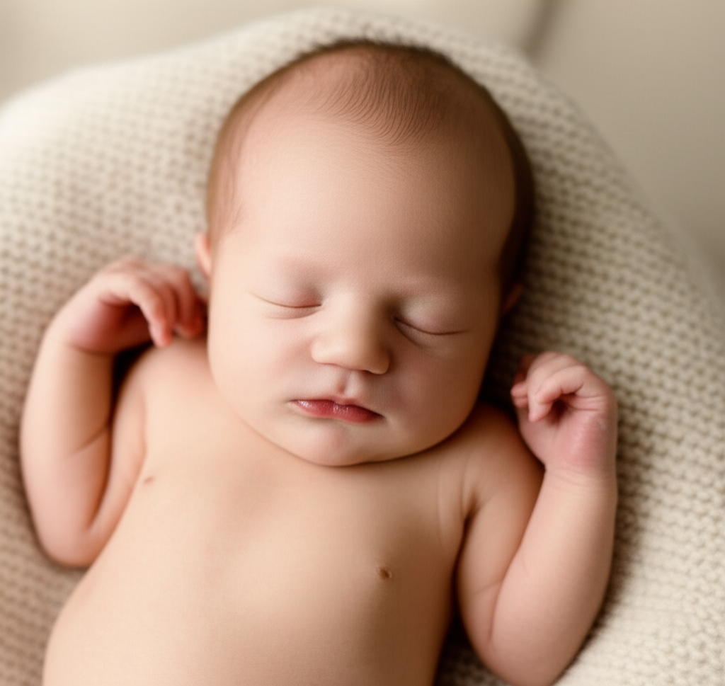 Newborn baby portrait